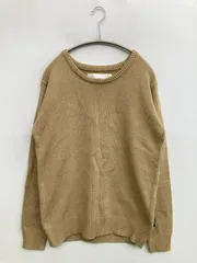 AKM ニット/セーター M ベージュ ニット 無地 長袖 ミドル丈 クルーネック(丸首) メンズのサムネイル