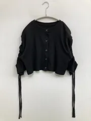 jouetie ジュエティ カーディガン/ボレロ M ブラック コットン 無地 ワンポイント ショート丈 長袖 レディースのサムネイル