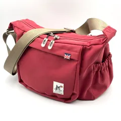 【未使用】ジムボバート×シューラルー 撥水 立体ポケット ショルダーバッグ 赤【クーポン利用で、10%OFF（割引上限 1,000円）】のサムネイル