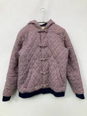 BEAMS BOY ビームスボーイ ブルゾン ピンク コットン 花柄・ボタニカル柄 キルティング ショート丈 ボタン留め フードあり レディースのサムネイル