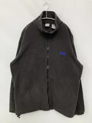 FILA フィラ ブルゾン USA M グレー 無地 ワンポイント ブランドロゴ 刺繍 ミドル丈 フードなし ジップアップ メンズのサムネイル
