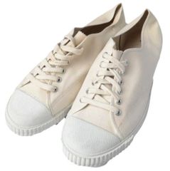 ドイツ軍 GERMAN ARMY TRETORN SNEAKER トレトン社製 キャンバスミリタリースニーカー 44(28.5cm) ECRU 軍物 ヴィンテージ TOURNAMENT スニーカー シューズ g10060