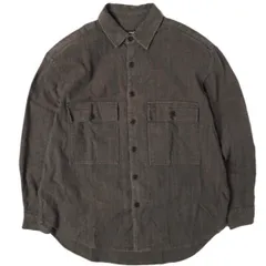 evan kinori エヴァンキノリ アメリカ製 Big Shirt ビッグシャツ M Brown 長袖 トップス g27627のサムネイル