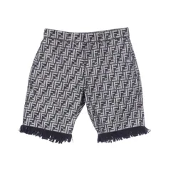 フェンディ FENDI デニムパンツ ズッカ フリンジ ハーフ FLP307 コットン ズッカ柄 デニムパンツ メンズ Used Aのサムネイル