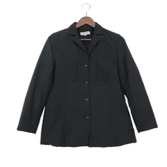 LANVIN ランバン collection コレクション コート 中綿 テーラード ジャケット ブルゾン アウター 上着 ベルト紐付き ダークグレー 40【M】 レディース 【中古】のサムネイル