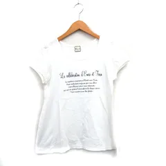 ティアラ Tiara Tシャツ カットソー 半袖 コットン 文字 プリント ホワイト 白 /KT15のサムネイル