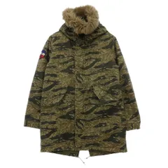 HYSTERIC GLAMOUR ヒステリックグラマー 0223AC03 ミリタリー タイガーカモ コート カーキ系 マルチカラー系 S【中古】のサムネイル
