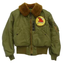 The REAL McCOY'S ザリアルマッコイズ B-15C MONARCH MFG.CO モナーク 実名復刻 ミリタリー フライト ジャケット カーキ系 36【中古】のサムネイル