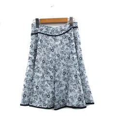 カールパークレーン KarL Park Lane フレア スカート ミニ 花柄 L ライトブルー 水色 /KT15のサムネイル