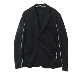 ARMANI EXCHANGE アルマーニエクスチェンジ テーラードジャケット パイピング ニット スウェット ジャージ ロゴ トラック 3KZGFZ ZJ3JZ ブラック XS メンズ 【中古】のサムネイル