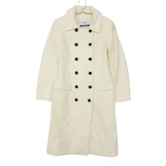 美品 Rene ルネ コート LIMITED EDITION ダブルボタン ジャケット ロング丈 ステンカラー Aライン アウター ホワイト 36【S】 レディース 【中古】のサムネイル