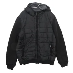 schott ショット ブルゾン USA製 フーデット コンビ キルティング ジャケット アウター ブラック XL【XL】 メンズ 【中古】のサムネイル