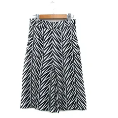 ダイアンフォンファステンバーグ DIANE von FURSTENBERG タイトスカート ロング コットン 幾何学模様 2 ブラック 黒 /KT19のサムネイル