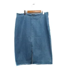 ジェイクルー J.CREW デニム タイト スカート ロング コットン シンプル ブルー 青 /KT5のサムネイル