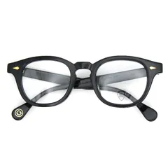 未使用 JULIUS TART OPTICAL ジュリアスタートオプティカル メガネフレーム AR 48-22 GOLD PL-003A 日本製 エーアール BLACK 54001278のサムネイル