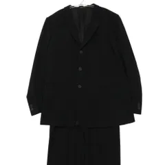 Emporio Armani エンポリオ・アルマーニ スーツ 3B ジャケット ブレザー スラックス パンツ イタリア製 ブラック 56【XXL】 メンズ 【中古】のサムネイル