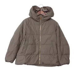 美品 MACKINTOSH PHILOSOPHY マッキントッシュフィロソフィー ダウンジャケット Craik クレイク ショートダウン フード付 ジップアップ アウター ベージュ 38【M】 レディース 【中古】のサムネイル