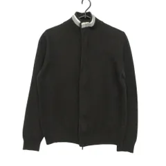 Ermenegildo Zegna エルメネジルド ゼニア ニット ジャケット カシミヤ混 ハイネック ジップアップ アウター ブラウン FREE メンズ 【中古】のサムネイル