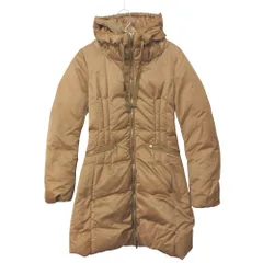 MONCLER モンクレール コート NIMES ダウン ジャケット フーデッド ミディ丈 アウター 54214 ベージュ 00【XS】 レディース 【中古】のサムネイル