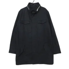 A.P.C. アーペーセー ミリタリーコート RUE MADAME PARIS M-88 フィールド アウター ハイネック ノーカラー 無地 比翼 ジップアップ ネイビー XS【S】 メンズ 【中古】のサムネイル
