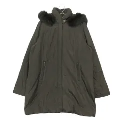 BALMAIN バルマン コート ダウン ジャケット ブルーフォックスファー 裏地シルク100％ ブラウン L レディース 【中古】のサムネイル