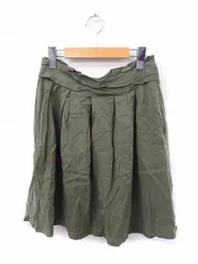 ポール&ジョー シスター PAUL&JOE SISTER スカート ギャザー 無地 シンプル ミニ丈 ジップ 38 カーキ /FT40のサムネイル
