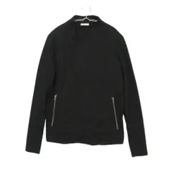 美品 HELMUT LANG ヘルムートラング スウェット ライダースジャケット ブルゾン コットン ジップ ブラック S/M メンズ 【中古】のサムネイル