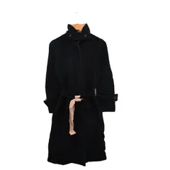 ボディドレッシングデラックス BODY DRESSING Deluxe スタンドカラー コート ロング リボン シンプル 7 ブラック 黒 /KT13のサムネイル