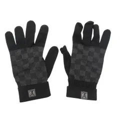 LOUIS VUITTON ルイ・ヴィトン 手袋 ゴン・プティ ダミエグラフィット グローブ ウール ロゴ ブラック レディース 【中古】のサムネイル