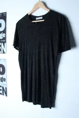 W(F) SANDRO サンドロ 半袖 Tシャツ メランジ 軽量 ブラック ノームコア - H36159のサムネイル