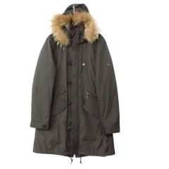 BURBERRY BLACK LABEL バーバリーブラックレーベル モッズコート アウター ノバチェック柄キルティング裏地 ナイロン 袖ホースロゴ刺繡 カーキ L メンズ 【中古】のサムネイル