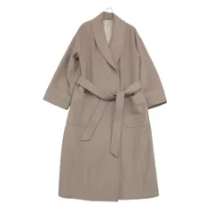 BEAMS ビームス チェスターコート カシミヤ100％ ガウンコート オープンフロント ジャケット アウター グレージュ 38【M】 レディース 【中古】のサムネイル