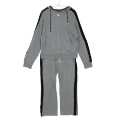 GUCCI グッチ セットアップ ベロア 切替 裏地GG柄 ジップアップパーカー スウェットパンツ フーディ グレー M【M】 レディース 【中古】のサムネイル