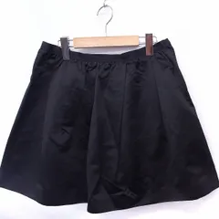 ドレステリア DRESSTERIOR スカート フレア ミニ 無地 シンプル 綿 38 ブラック 黒 /FT35のサムネイル