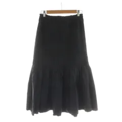 カレンテージ CURRENTAGE 22AW ロングスカート 黒 ブラック ギャザー フレア /RRのサムネイル