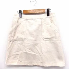 ビーミングバイビームス B:MING LIFE STORE by BEAMS スキニー スリム 総柄 台形 ミニ コットン 綿 M ベージュ /FT33のサムネイル