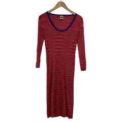 MISSONI/ミッソーニ/長袖ワンピース/ボーダー/ピンク系/サイズ38/レディース/RS2441のサムネイル