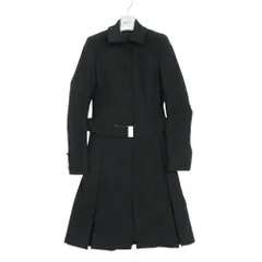 PRADA プラダ ステンカラーコート ヴィンテージ ロゴベルト アウター vintage ジャケット ブラック 38【S】 レディース 【中古】のサムネイル