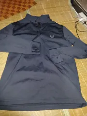 高級 フレッドペリー 長袖 カラーTシャツ ネイビー 95のサムネイル