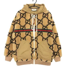 GUCCI グッチ ブルゾン マキシGG ウールジャージ ジップアップ ボンバー ジャケット アウター ベージュ S レディース 【中古】のサムネイル