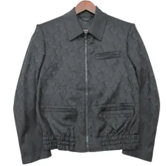 LOUIS VUITTON ルイ・ヴィトン テーラードジャケット 24AW ロゴ総柄 ウール ブルゾン 肩パット ジップアップ グレー 46【M】 メンズ 【中古】のサムネイル