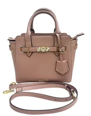 【亘】SAMANTHAVEGA Bijou 2-Way Bag Beige Handbag Shoulder Bag Crossbody 美品  サマンサ ベガ ビジュー付き2ウェイバッグ ベージュ系 【9299AM】H03のサムネイル