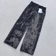 M 新品 NASTY KICK(ナスティー キック) シティスケープ プリンティング デニム パンツ 0609Eのサムネイル
