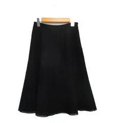 フランコフェラーロ FRANCO FERRARO 総レース フレア スカート ロング コットン 1 ブラック 黒 /KT7のサムネイル