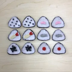 知育玩具　フェルト　おにぎり　絵合わせ　神経衰弱　ハンドメイドのサムネイル