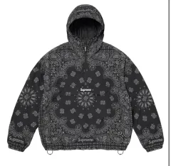 Supreme リフレクティブ バンダナ アノラック ブラック Lのサムネイル