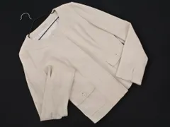 TRANS WORK トランスワーク ジップアップ ノーカラー ジャケット size36/ライトベージュ ■◇ レディースのサムネイル