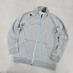 150 デサント キッズ グレー ジップアップ ジャケット 0605Yのサムネイル