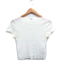 エディットフォールル EDIT. FOR LULU カットソー Tシャツ 半袖 コットン シンプル アイボリー 白 /KT25のサムネイル