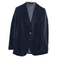 70年代 フランス製 YVES SAINT LAURENT イヴ サンローラン ベロアテーラードジャケット ヴィンテージ(メンズ 40M)中古 古着 Y5655のサムネイル